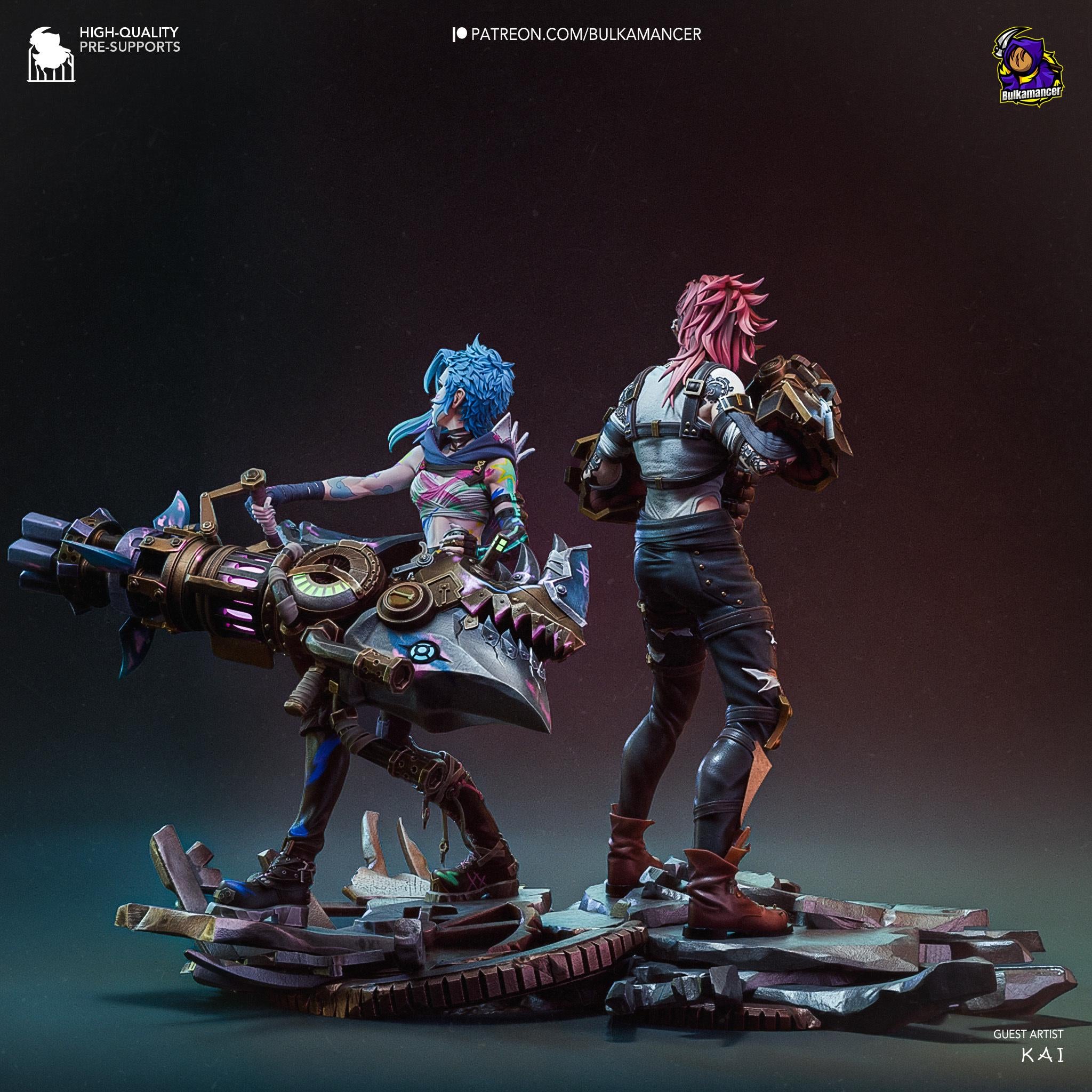 Jinx & Vi - Arcane  League of Legends