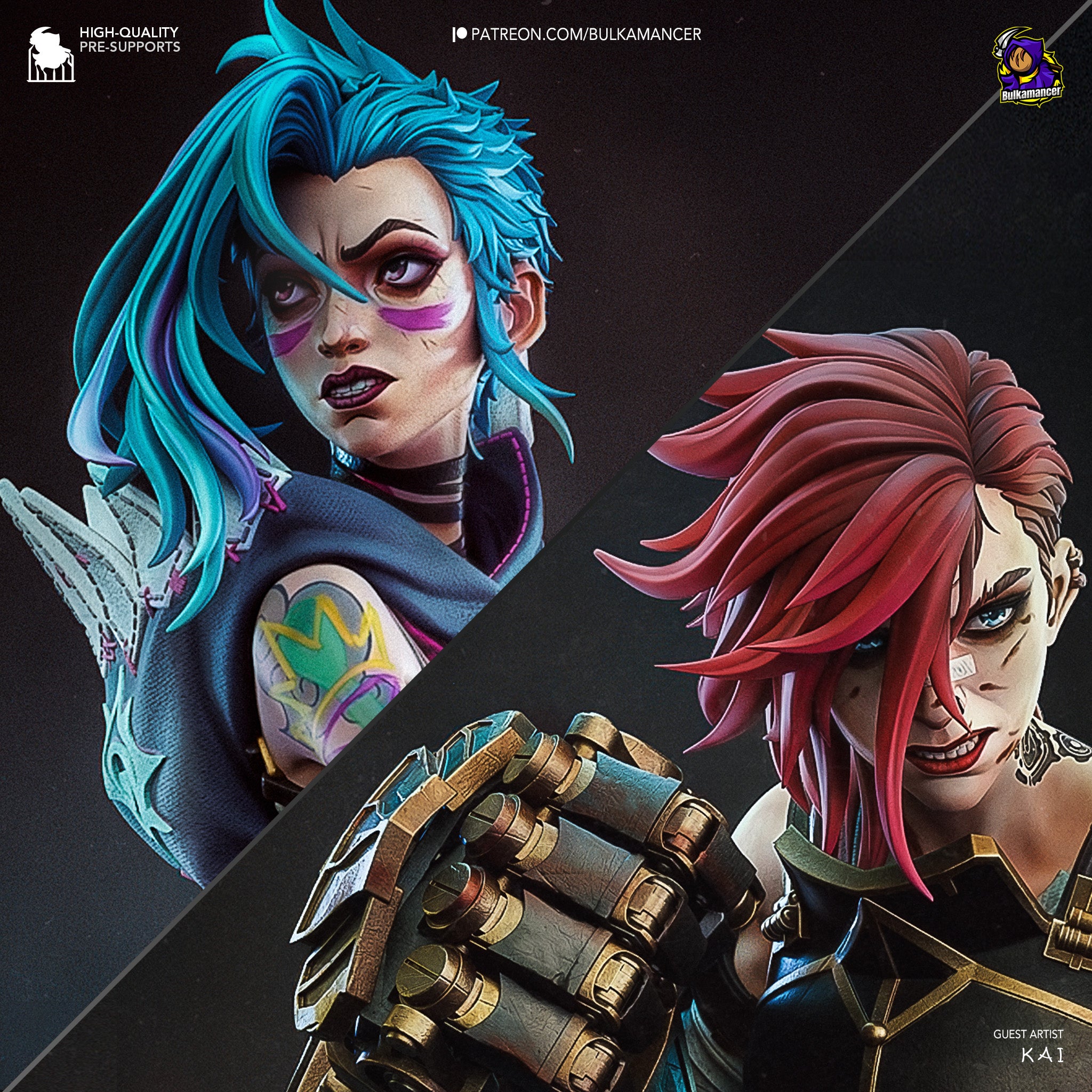 Jinx & Vi - Arcane  League of Legends