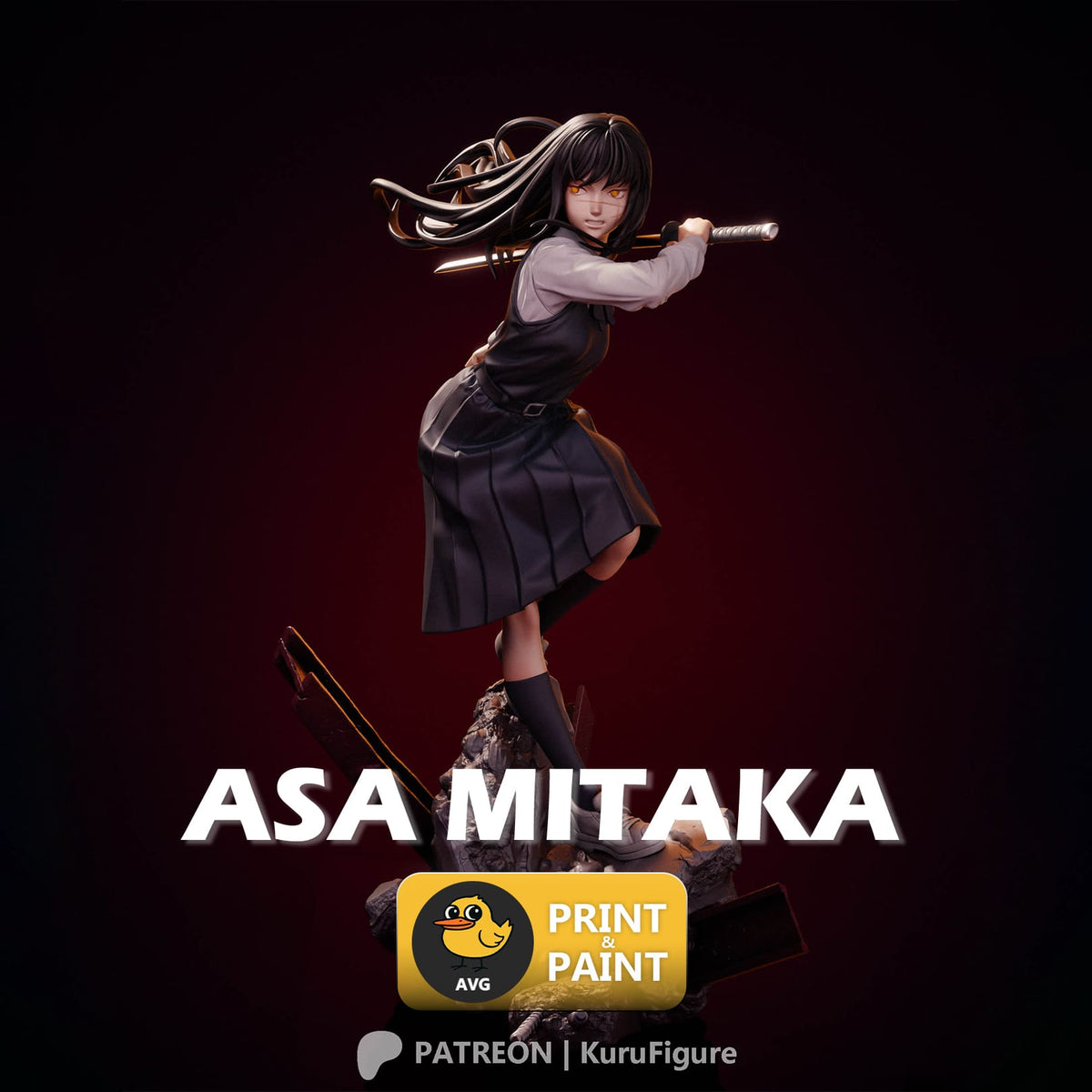 Asa Mitaka - Chainsaw Man - AVGolden