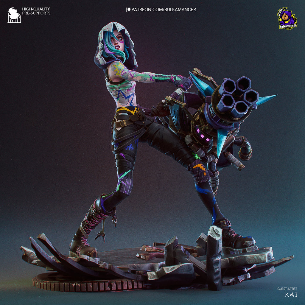 Jinx Arcane - League Of Legends - AVGolden