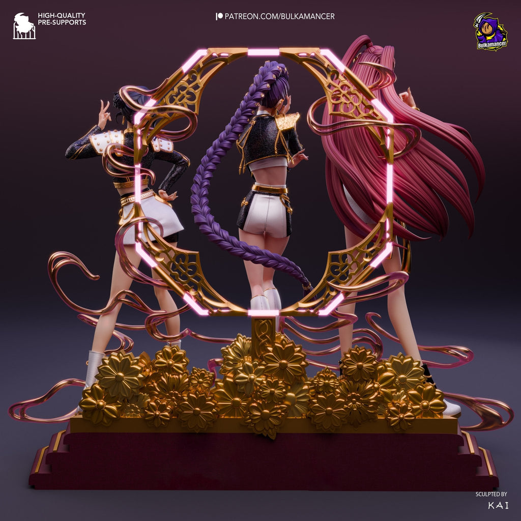 Rumi x Mira x Zoey - KPop Demon Hunters (Diorama) - AVGolden